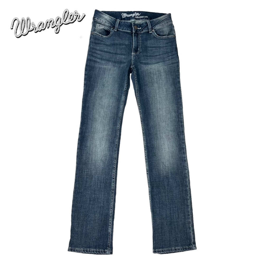 Wrangler | Women 5x34 | Straight Leg Blue Denim Jeans 1009MWTMS